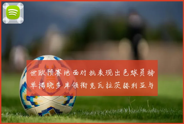 世欧预赛地面对抗表现出色球员榜单揭晓多库领衔克瓦拉茨赫利亚与布拉德利紧随其后